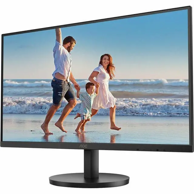 Alt view image 3 of 20 - AOC 24B3HM 24" Class Full HD LED Monitor - 16:9 - Black - 23.8" Viewable - Vertical Alignment (VA) - LED Backlight - 1920 x 1080 - 16.7 Million Colors - Adaptive Sync - 250 Nit - 4 ms - 75 H