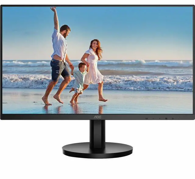 Alt view image 5 of 20 - AOC 24B3HM 24" Class Full HD LED Monitor - 16:9 - Black - 23.8" Viewable - Vertical Alignment (VA) - LED Backlight - 1920 x 1080 - 16.7 Million Colors - Adaptive Sync - 250 Nit - 4 ms - 75 H