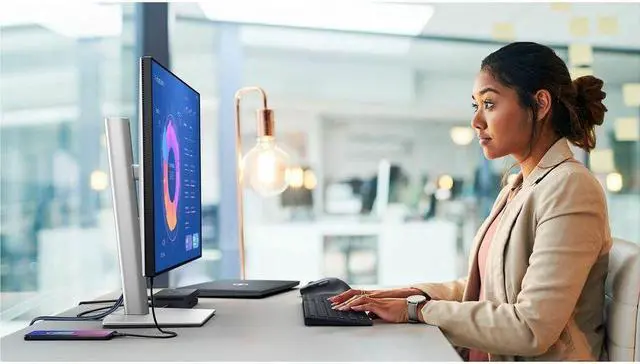 Alt view image 4 of 20 - Dell UltraSharp U2724D 27" Class WQHD LED Monitor - 16:9 - Platinum Silver - 27" Viewable - In-plane Switching (IPS) Black Technology - Edge LED Backlight - 2560 x 1440 - 1.07 Billion Colors