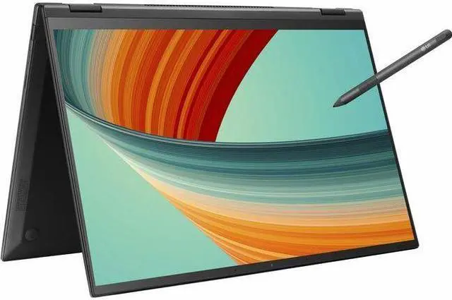 Main image of LG gram 16T90R-K.APB7U1 16" Touchscreen Convertible 2 in 1 Notebook - WQXGA - 2560 x 1600 - Intel Core i7 13th Gen i7-1360P Dodeca-core (12 Core) 2.20 GHz - Intel Evo Platform - 16 GB Total RAM -