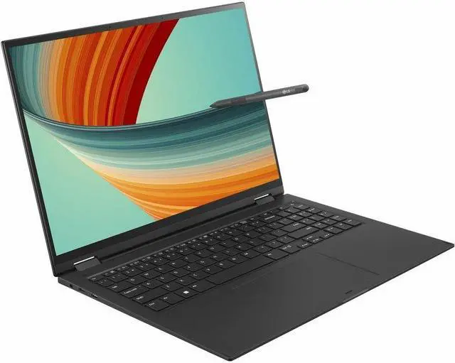 Alt view image 4 of 9 - LG gram 16T90R-K.APB7U1 16" Touchscreen Convertible 2 in 1 Notebook - WQXGA - 2560 x 1600 - Intel Core i7 13th Gen i7-1360P Dodeca-core (12 Core) 2.20 GHz - Intel Evo Platform - 16 GB Total RAM -