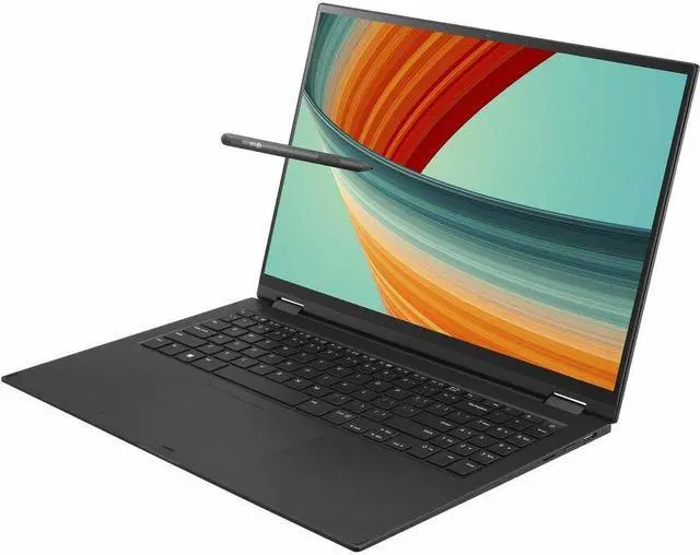 Alt view image 6 of 9 - LG gram 16T90R-K.APB7U1 16" Touchscreen Convertible 2 in 1 Notebook - WQXGA - 2560 x 1600 - Intel Core i7 13th Gen i7-1360P Dodeca-core (12 Core) 2.20 GHz - Intel Evo Platform - 16 GB Total RAM -
