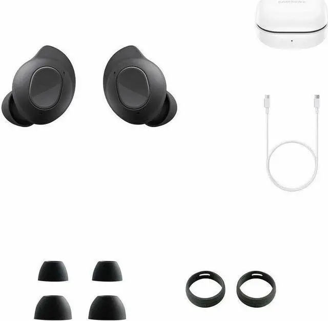 Alt view image 10 of 13 - Samsung Galaxy Buds FE True Wireless Bluetooth Earbuds  SM-R400NZAAXAR - Graphite