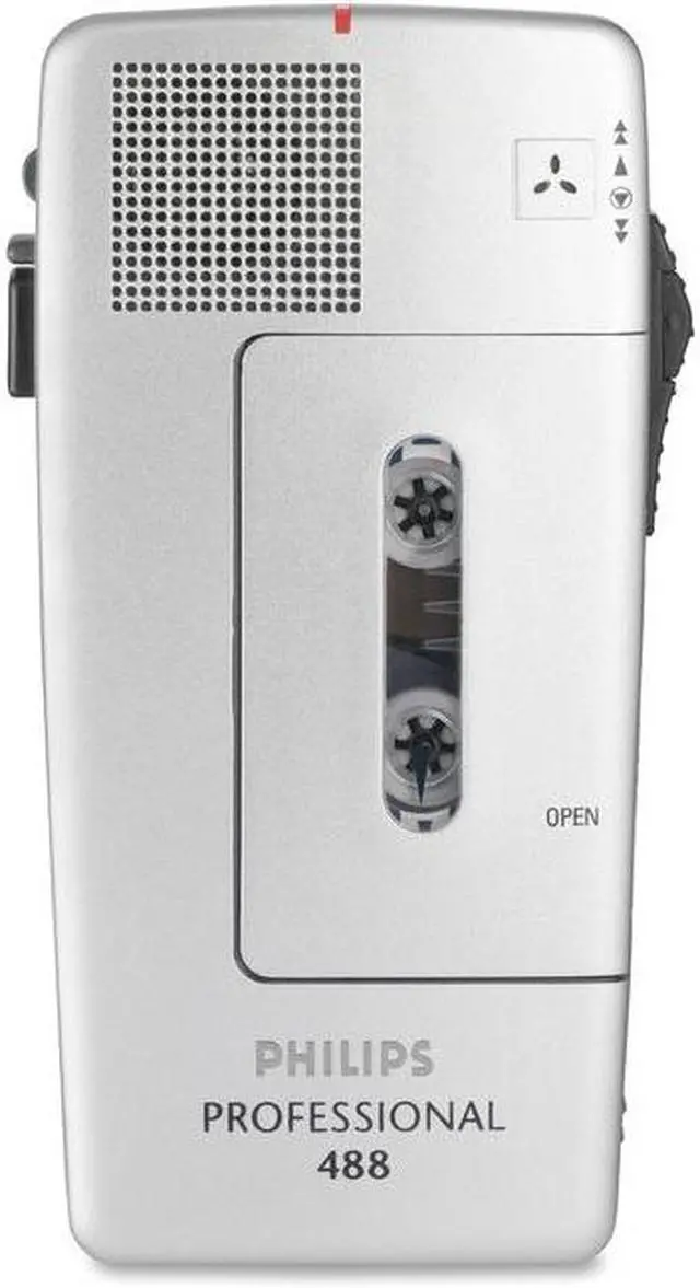 Alt view image 7 of 10 - Philips PM488 Minicassette Voice Recorder