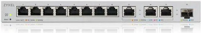 Alt view image 2 of 5 - ZyXEL 12-Port Multi-Gigabit Ethernet Web Managed Switch, XGS125012