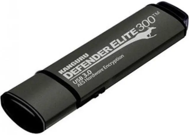 Alt view image 7 of 7 - Kanguru Defender Elite300 8GB FIPS 140-2 Certified, SuperSpeed USB 3.0 Flash Drive 256bit AES Encryption KDFE300-8G-PRO