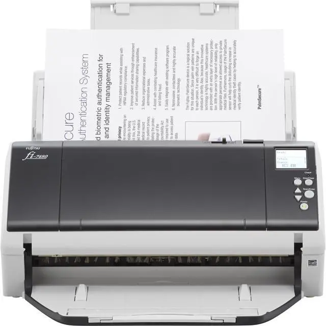 Alt view image 7 of 11 - Ricoh Fi-7480 (PA03710-B005) Duplex 600 dpi USB Color Wide Format ADF Document Scanner