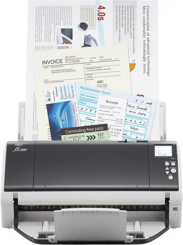 Alt view image 10 of 11 - Ricoh Fi-7480 (PA03710-B005) Duplex 600 dpi USB Color Wide Format ADF Document Scanner