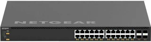 Alt view image 4 of 9 - NETGEAR 24x10G/Multi-Gig PoE+ (576W base, up to 720W) and 4xSFP28 25G | XSM4328CV