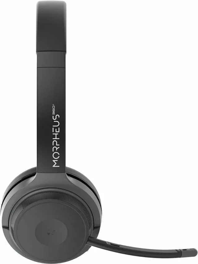 Alt view image 4 of 16 - Morpheus 360 Advantage Stereo Wireless Headset with Detachable Boom Microphone - Bluetooth Headphones with 2.4GHz Receiver-Dongle - UC Compatible - 20 Hour Talk-Playtime - USB HS6500SBT