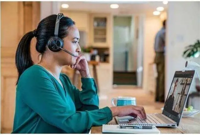 Alt view image 8 of 10 - Poly Voyager Focus 2 Microsoft Teams Certified USB-C Headset - Siri, Google Assistant - Stereo - USB Type C, Micro USB - Wired/Wireless - Bluetooth - 164 ft - 20 Hz - 20 kHz - On-ear, Over-the-head -