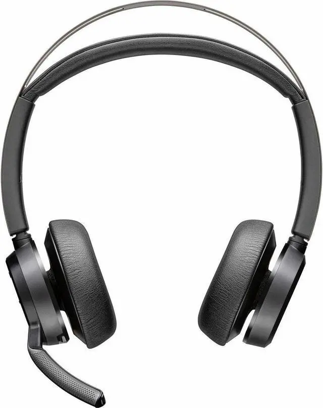 Alt view image 7 of 10 - Poly Voyager Focus 2 Microsoft Teams Certified USB-C Headset - Siri, Google Assistant - Stereo - USB Type C, Micro USB - Wired/Wireless - Bluetooth - 164 ft - 20 Hz - 20 kHz - On-ear, Over-the-head -
