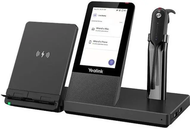 Alt view image 13 of 15 - yealink wh67 convertible uc wireless noise canceling headset - this workstation works with usb enabled computers, deskphones, softphones and can connect to cell phones with bluetooth connectivity