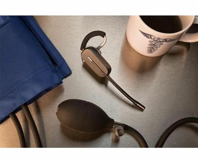 Alt view image 2 of 16 - Poly CS540A DECT 1920-1930 MHz Headset TAA - Mono - Wireless - DECT 6.0 - 393.7 ft - Over-the-ear, Over-the-head - Monaural - In-ear - Noise Cancelling Microphone - Noise Canceling - Black - TAA Compl
