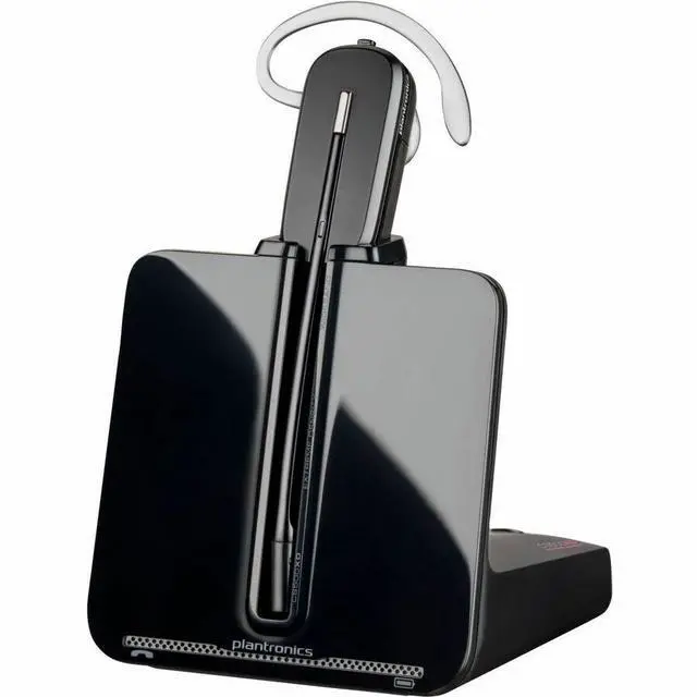 Alt view image 4 of 16 - Poly CS540A DECT 1920-1930 MHz Headset TAA - Mono - Wireless - DECT 6.0 - 393.7 ft - Over-the-ear, Over-the-head - Monaural - In-ear - Noise Cancelling Microphone - Noise Canceling - Black - TAA Compl