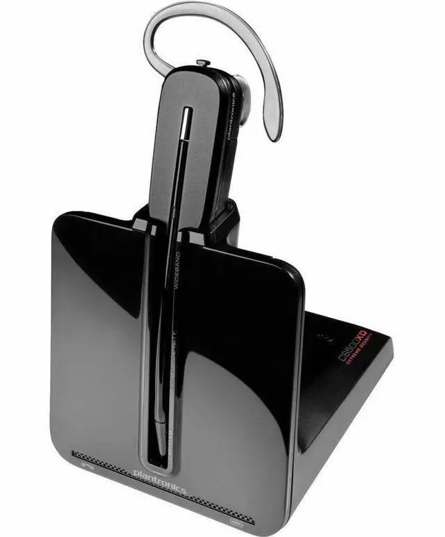Alt view image 6 of 16 - Poly CS540A DECT 1920-1930 MHz Headset TAA - Mono - Wireless - DECT 6.0 - 393.7 ft - Over-the-ear, Over-the-head - Monaural - In-ear - Noise Cancelling Microphone - Noise Canceling - Black - TAA Compl