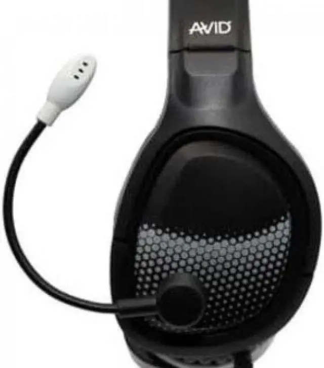 Alt view image 6 of 12 - AVID AE-79 Over-Ear passive Noise Reduction USB Headset - 2AE79KUSB (Black)