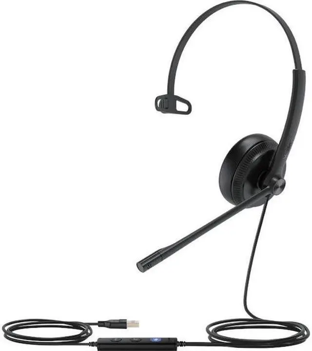 Alt view image 13 of 17 - Yealink UH34-LITE-MONO-TEAMS Lite Mono Teams USB wired headset - Black