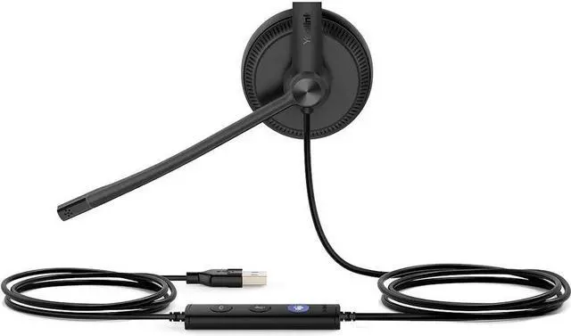 Alt view image 17 of 17 - Yealink UH34-LITE-MONO-TEAMS Lite Mono Teams USB wired headset - Black