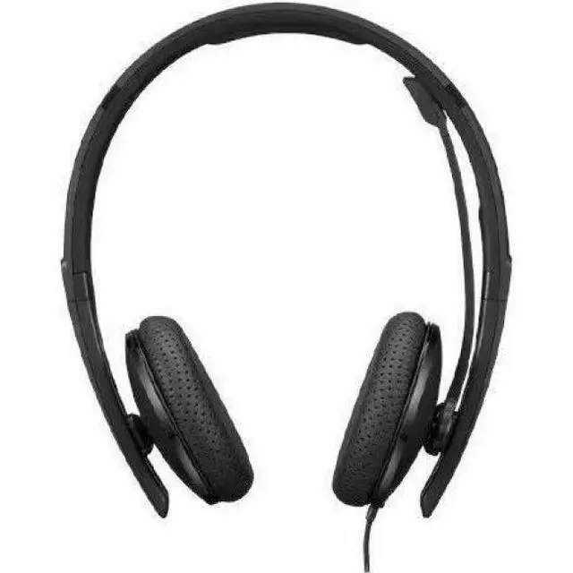 Alt view image 3 of 20 - Lenovo Wired VoIP Headset (Teams) - Stereo - USB Type C - Wired - 2.2 Kilo Ohm - 20 Hz - 20 kHz - Over-the-head - Binaural - Ear-cup - 5.86 ft Cable - Noise Cancelling Microphone - Black