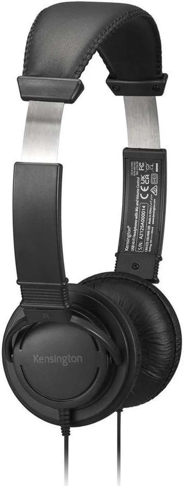 Alt view image 10 of 13 - kensington hi-fi usb headphones with mic & volume control button (k33065ww)