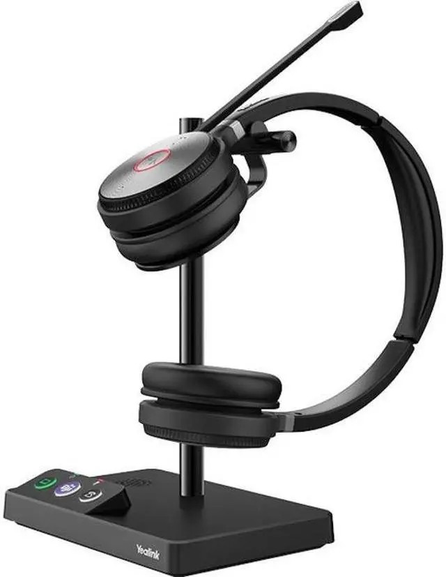 Alt view image 15 of 19 - yealink wh62 dual uc wireless noise canceling headset - connects and works with usb enabled deskphones, computers and softphones. headset includes a 500ft wireless range + intelligent mute