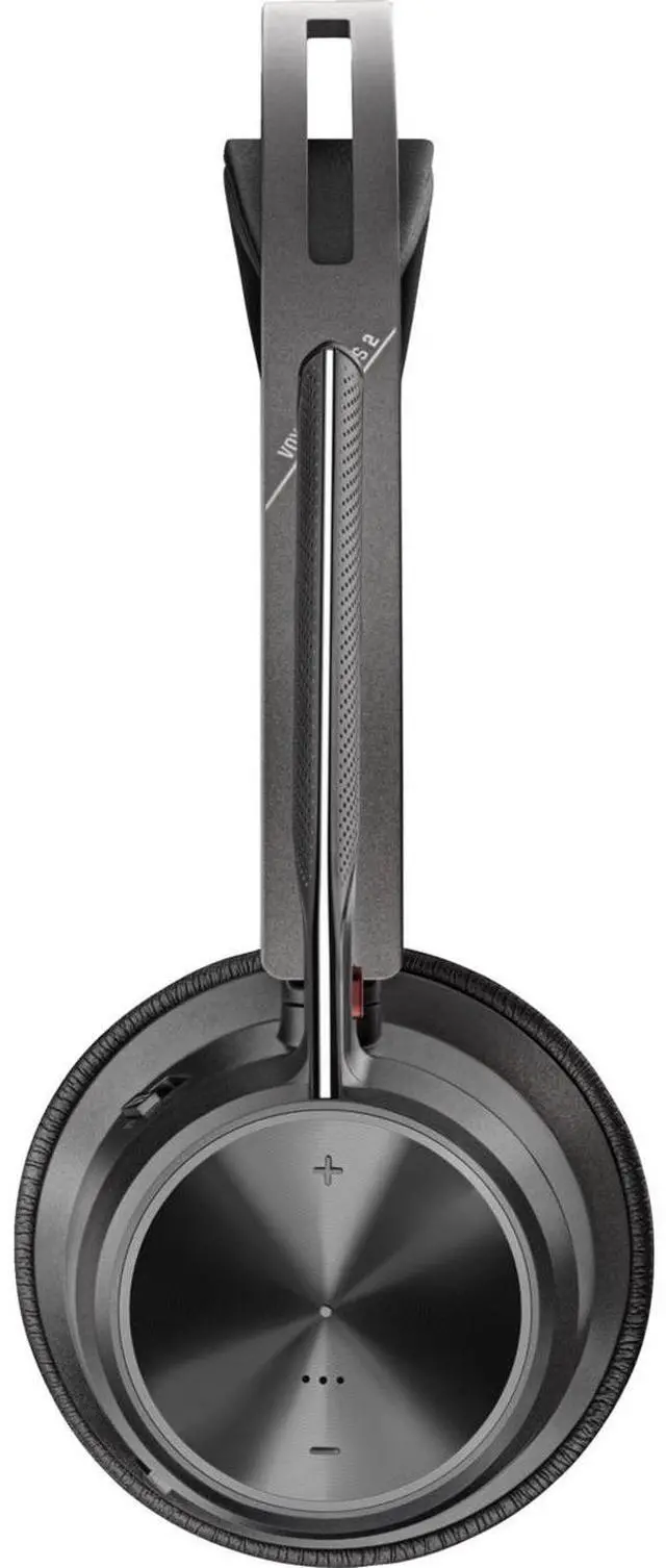 Alt view image 2 of 10 - Poly Voyager Focus 2 USB-A Bluetooth Stereo Headset - Siri, Google Assistant - Stereo - USB Type A - Wired/Wireless - Bluetooth - 298.6 ft - 20 Hz - 20 kHz - On-ear, Over-the-head - Binaural - Supra-a