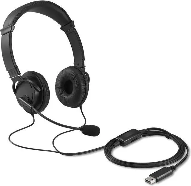 Alt view image 11 of 13 - kensington hi-fi usb headphones with mic & volume control button (k33065ww)