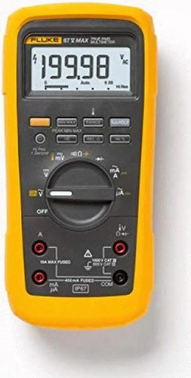 Alt view image 3 of 10 - INDUSTRIAL TRUE RMS HEAVY DUTY MULTIMETER FLUKE-87V-MAX INDUSTRIAL