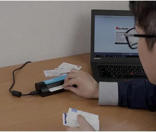 Alt view image 19 of 20 - Plustek S602 CARD & ID SCANNER USB