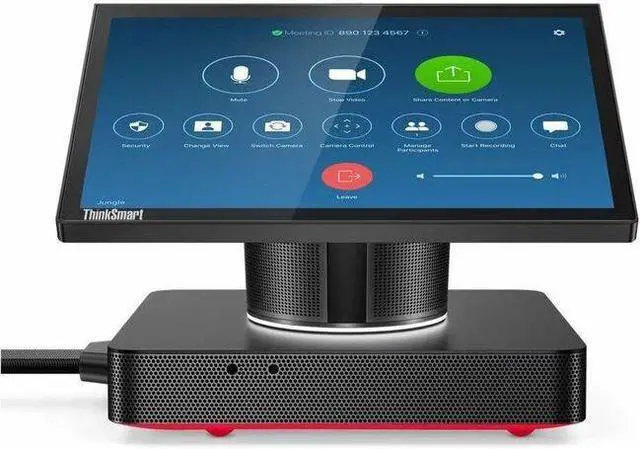 Alt view image 4 of 16 - Lenovo ThinkSmart Hub 11H1 Video Conference Equipment Audio Line In USB Gigabit Ethernet Wireless LAN Internal Speaker 11H1000KUS