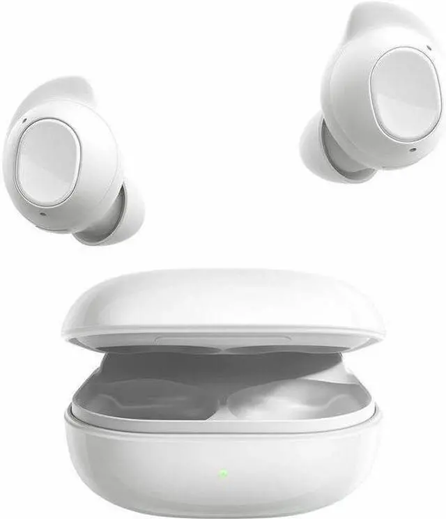 Alt view image 8 of 13 - Samsung Galaxy Buds FE True Wireless Bluetooth Earbuds SM-R400NZWAXAR - White