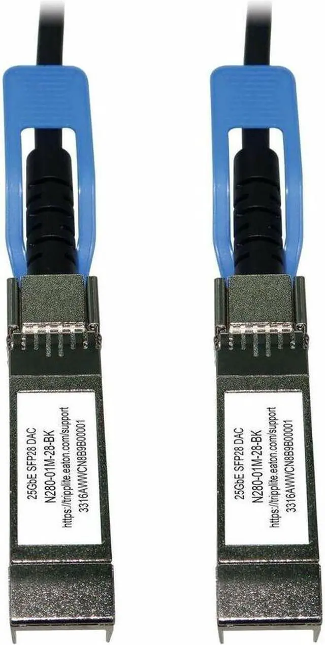 Alt view image 4 of 8 - Tripp Lite series SFP28 to SFP28 25GbE Passive Twinax Copper Cable, 1m