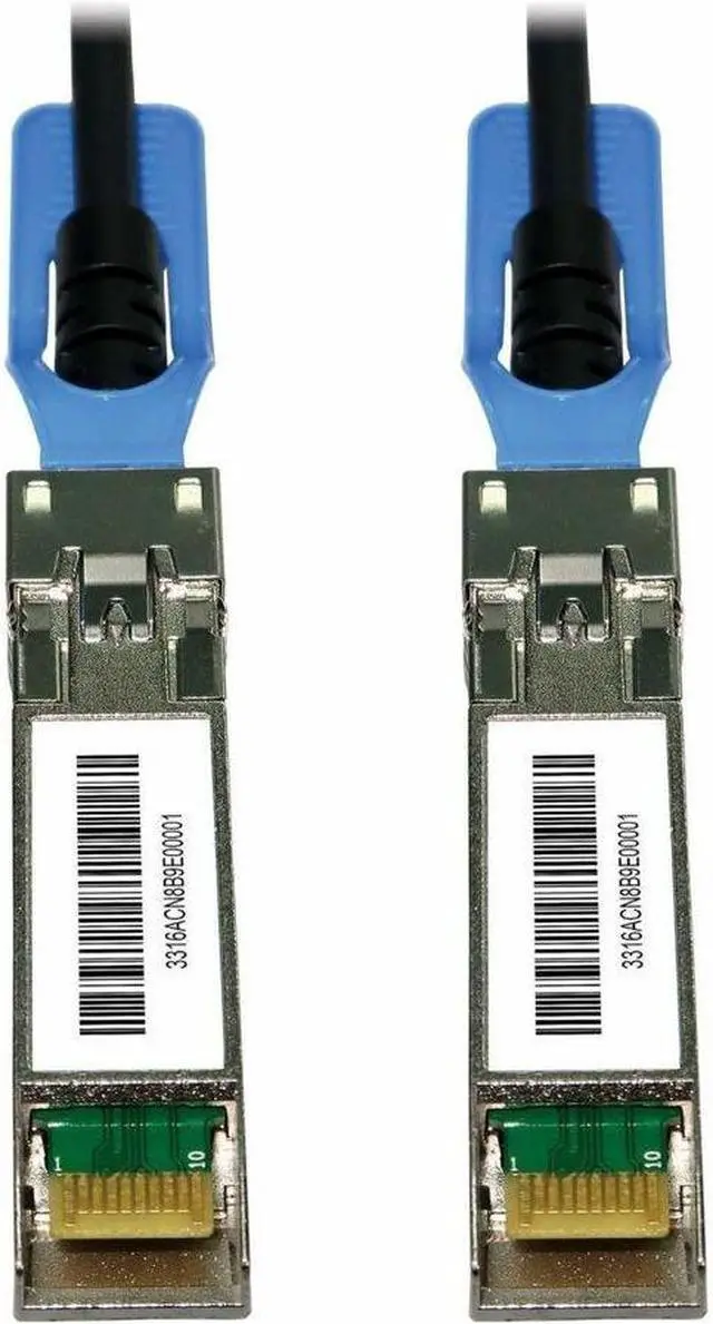 Alt view image 4 of 8 - Tripp Lite series SFP28 to SFP28 25GbE Passive Twinax Copper Cable, Black, 4m