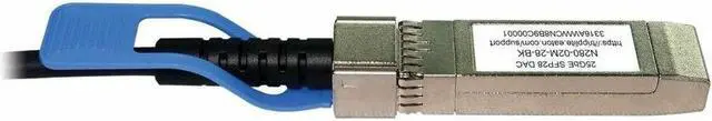 Alt view image 5 of 15 - Tripp Lite series SFP28 to SFP28 25GbE Passive Twinax Copper Cable, Black, 2m