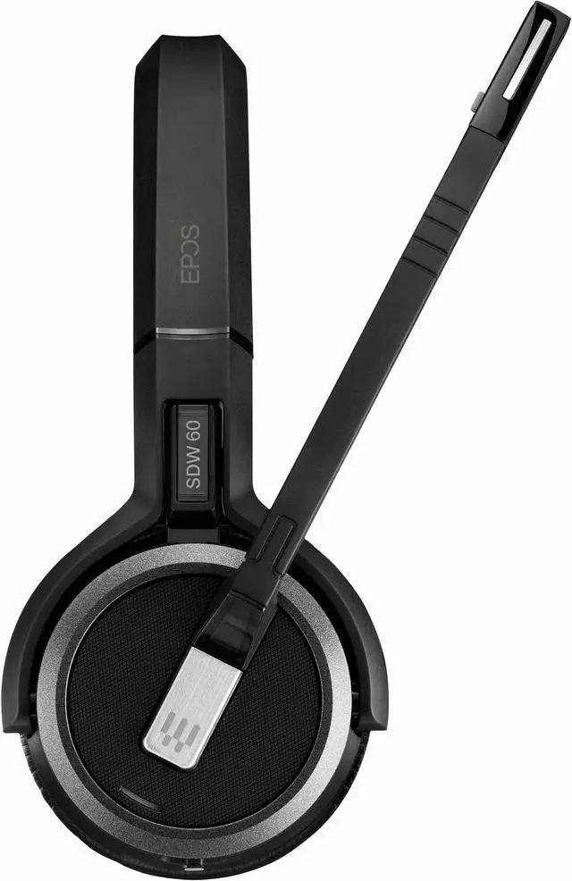 Alt view image 14 of 14 - EPOS Sennheiser SDW 60 HS 1000633 Binaural On-Ear DECT Wireless Headset Black