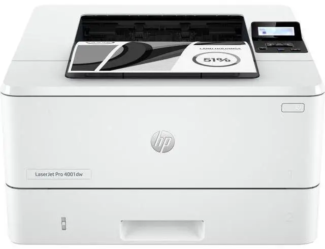Alt view image 11 of 20 - HP LaserJet Pro 4001dw Laser Printer, Black And White Mobile Print Up to 80,000