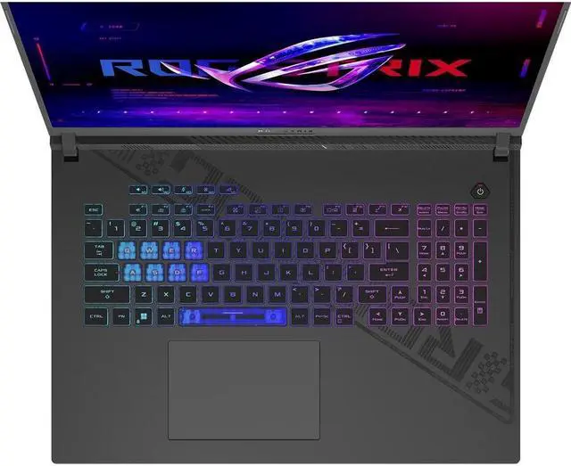 Alt view image 4 of 8 - ASUS ROG Strix G18 18" 240Hz QHD+ IPS Gaming Notebook Intel Core i9-13980HX 16GB RAM 1TB SSD NVIDIA GeForce RTX 4070 8GB Eclipse Gray