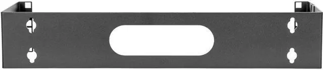 Alt view image 3 of 9 - 2U 19in Wall Mount Bracket - for Patch Panels - Hinged Wall Mounting Bracket - Maximum load capacity of 22 lbs (10 kgs) - Cold-rolled Steel - Black