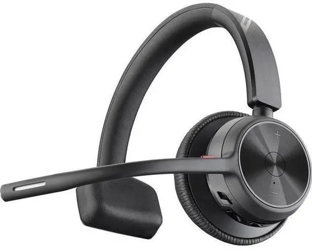 Main image of Poly Voyager 4310 USB-C Headset - Siri, Google Assistant - Mono - USB Type A, USB Type C - Wired/Wireless - Bluetooth - 164 ft - 20 Hz - 20 kHz - On-ear - Monaural - Ear-cup - 4.92 ft Cable - Electret