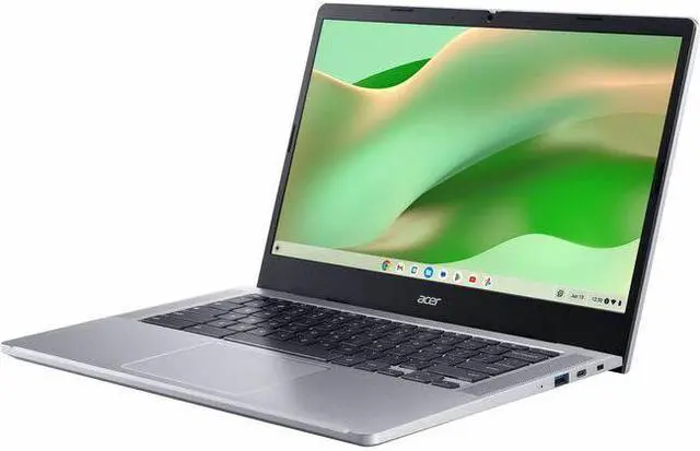 Alt view image 3 of 9 - acer Chromebook 314 CB314-4HT CB314-4HT-38SL 14" Touchscreen Chromebook - Full HD - 1920 x 1080 - Intel Core i3 i3-N305 Octa-core (8 Core) 1.80 GHz - 8 GB Total RAM - 128 GB SSD - Silver