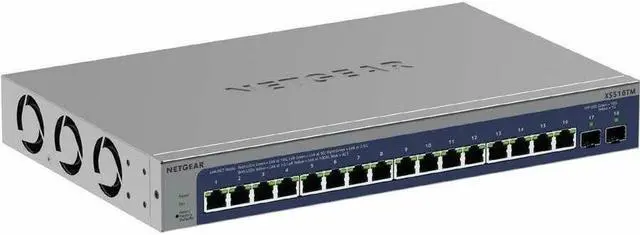Alt view image 6 of 9 - NETGEAR 16-Port 10G/Multi-Gigabit Ethernet Smart Switch with 2 10G SFP+ Ports | XS516TM