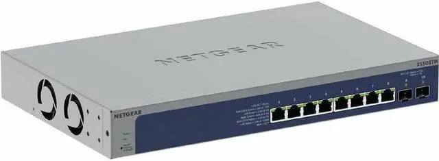 Alt view image 6 of 8 - NETGEAR 8-Port 10G/Multi-Gigabit Ethernet Smart Switch with 2 10G SFP+ Ports | XS508TM