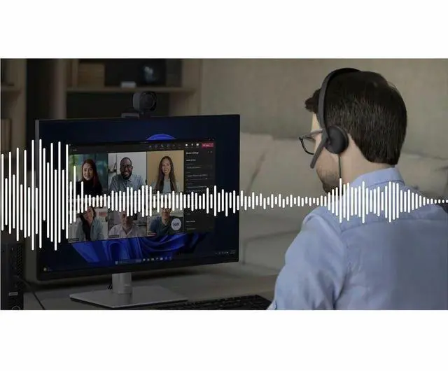 Alt view image 7 of 9 - Dell Wired Headset - WH3024 - Stereo - USB Type C - Wired - 20 Hz - 20 kHz - On-ear, Over-the-head - Binaural - Ear-cup - 6.56 ft Cable - Uni-directional, Noise Cancelling Microphone - Noise Canceling