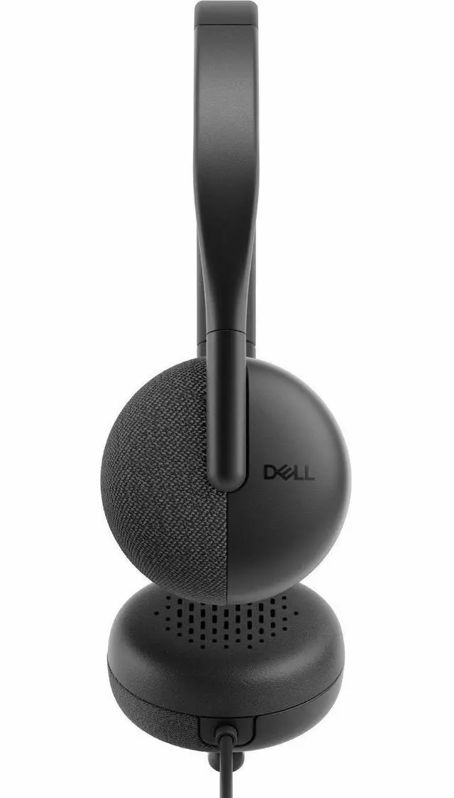 Alt view image 5 of 9 - Dell Wired Headset - WH3024 - Stereo - USB Type C - Wired - 20 Hz - 20 kHz - On-ear, Over-the-head - Binaural - Ear-cup - 6.56 ft Cable - Uni-directional, Noise Cancelling Microphone - Noise Canceling