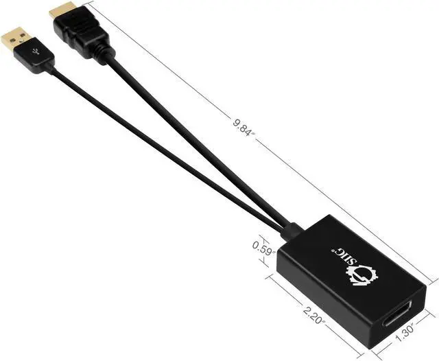 Alt view image 6 of 18 - SIIG CE-H22W11-S1 Hdmi To Displayport 4K Ultra Hd Convert Connect Displayport To Hdmi