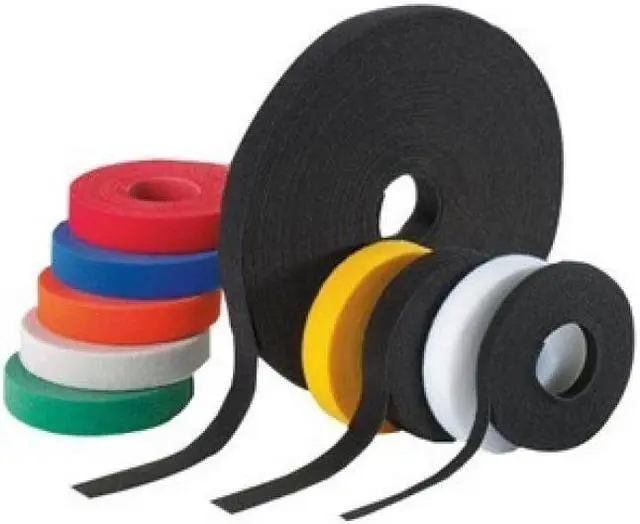 Alt view image 8 of 8 - Panduit Hook-and-Loop Cable Tie Roll,15 ft,Black  HLM-15R0
