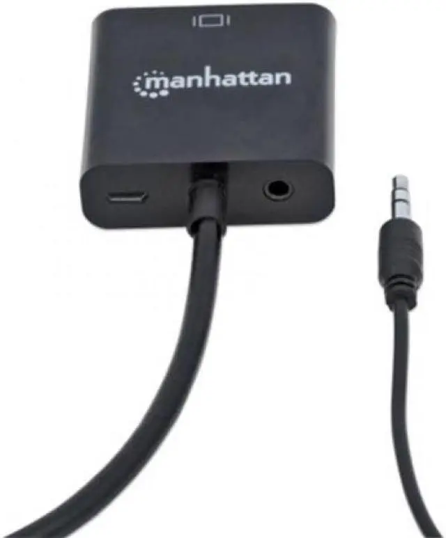 Alt view image 8 of 12 - Manhattan Hdmi Male To Vga Female Converter With Audio And Optional Usb Micro-B Power Port - Retail Bag