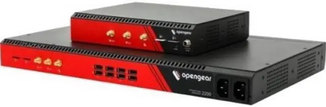 Alt view image 2 of 4 - Opengear OM1208-8E-L Device Server - DDR3 SDRAM - Twisted Pair, Optical Fiber - 2 Total Expansion Slot(s) - 8 x Network (RJ-45) - 4 x USB - 8 x Serial Port - 10/100/1000Base-T, 1000Base-X - Gigabit Et