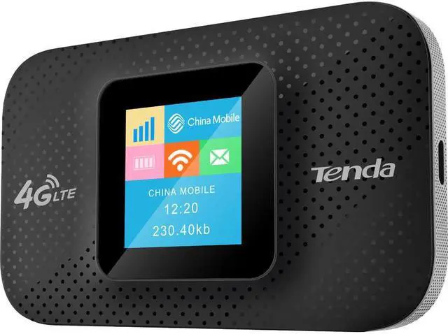 Alt view image 3 of 8 - Tenda 4G185 Wi-Fi 4 IEEE 802.11n Cellular Modem/Wireless Router - 4G - DC-HSPA+, LTE, EDGE - 2.40 GHz ISM Band - 2 x Antenna(2 x Internal) - 18.75 MB/s Wireless Speed - USB - Portable
